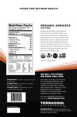 Terrasoul Superfoods textura cercana de albaricoque mostrando jugosidad y masticabilidad