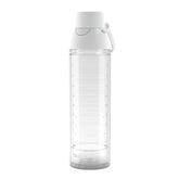 Tervis clear front view showing leakproof lid and ergonomic grip