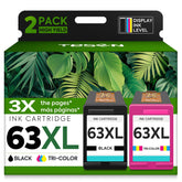 TESEN pack frontal con cartuchos 63XL mostrando embalaje y ahorro