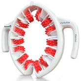 TESMED vista frontal del masajeador mostrando diseño y beneficio ergonómico