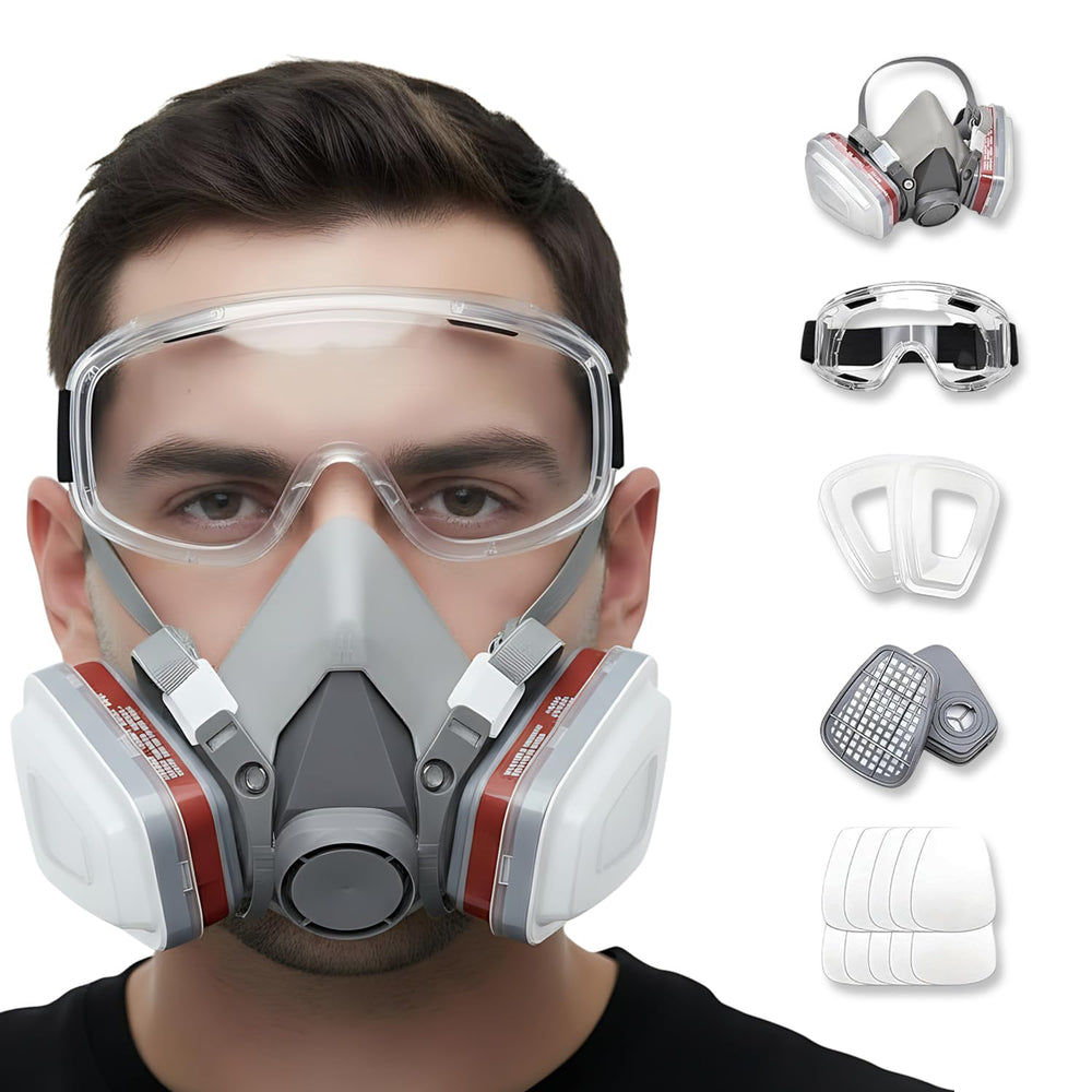 Tesoro Moda máscara vista frontal protegiendo respiración y comodidad