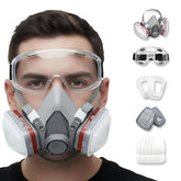 Tesoro Moda máscara vista frontal protegiendo respiración y comodidad