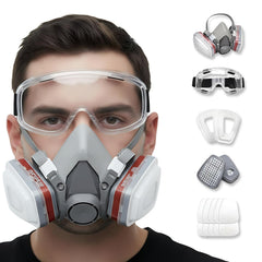 Tesoro Moda máscara vista frontal protegiendo respiración y comodidad