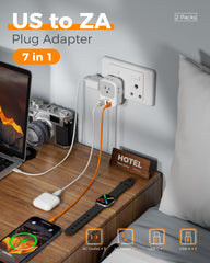 TESSAN adaptador puertos USB-C PD 20W y USB-A, carga rápida para teléfono y accesorios
