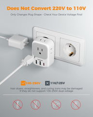 TESSAN enfoque en USB-C 20W y dos USB-A, carga rápida y versátil