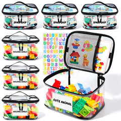 Tesuko vista frontal del pack de 6 bolsas organizadoras, facilita orden