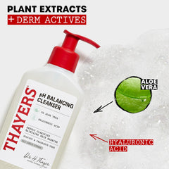 THAYERS botella al lado de objetos cotidianos para referencia de tamaño