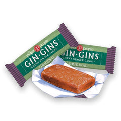 The Ginger People bolsa junto a mano para comparar tamaño y cantidad