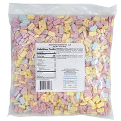 THE HAMPTON CANDY COMPANY primer plano de textura de caramelo masticable y color