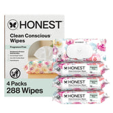 The Honest Company paquete frontal 288 unidades mostrando diseño y cantidad