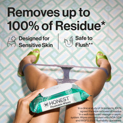The Honest Company textura de la toallita suave para limpieza delicada