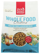 The Honest Kitchen paquete frontal mostrando la marca y beneficios nutricionales
