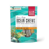The Honest Kitchen envase frontal de Ocean Chews mostrando ingrediente único