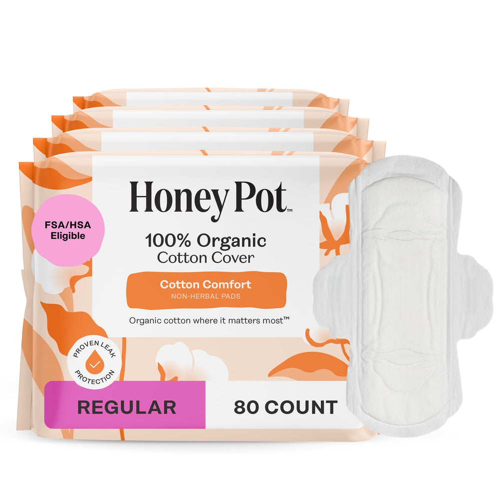 The Honey Pot Company paquete frontal mostrando diseño y marca, comodidad inmediata
