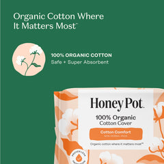 The Honey Pot Company primer plano de la textura de algodón, tacto suave y natural