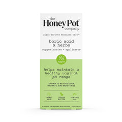 The Honey Pot Company empaque frontal que muestra el producto y beneficios