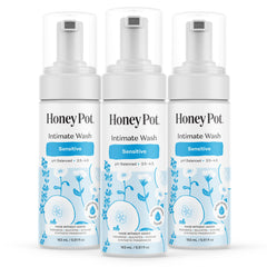 The Honey Pot Company botella frontal que muestra diseño y uso suave