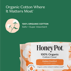 The Honey Pot Company vista superior del protector absorción ligera