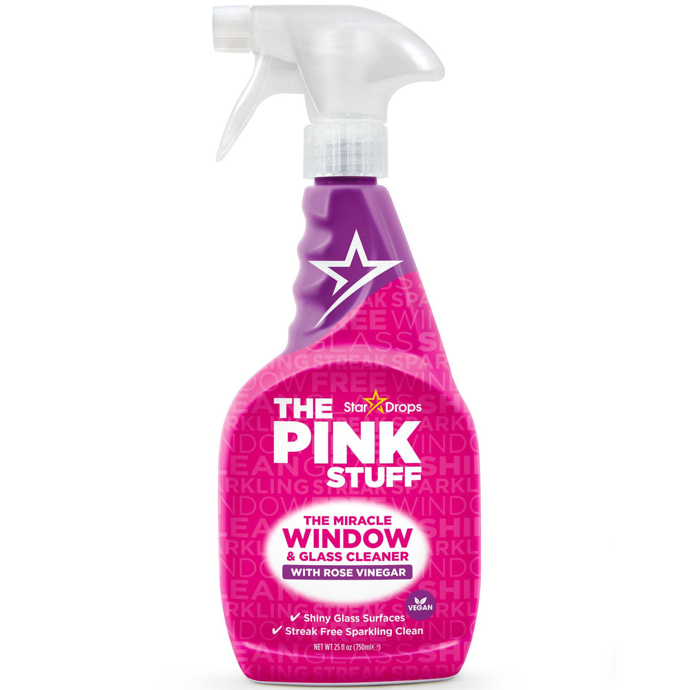 The Pink Stuff frasco frontal 750 ml mostrando diseño y beneficio de fácil aplicación