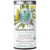 The Republic of Tea caja delantera mostrando 36 bolsitas y certificaciones