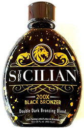 The Sicilian frasco delantero mostrando etiqueta y tamaño 13.5 oz para mayor duración
