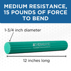 THERABAND FlexBar ridged texture close-up improving grip during exercises