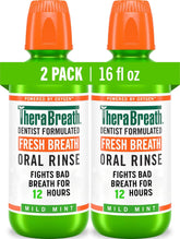 TheraBreath envase frontal mostrando el pack y beneficios