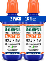 TheraBreath frontal paquete dos botellas mostrando valor y ventaja