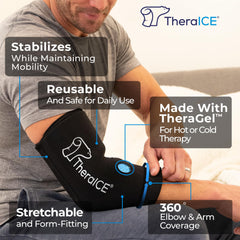 TheraICE detalle del gel flexible para ver textura y retención de frío/calor