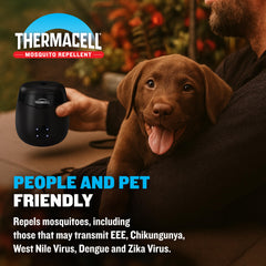Thermacell puerto de carga y batería recargable, beneficio de uso prolongado