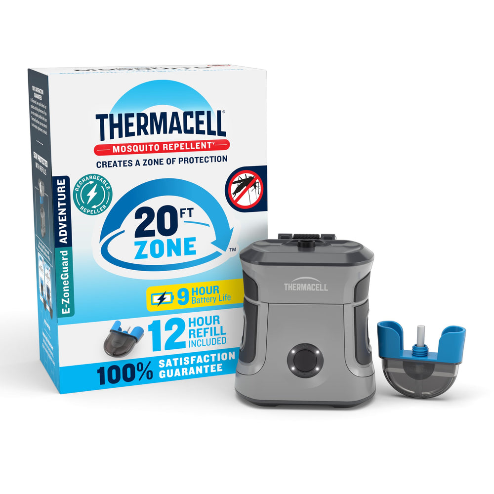 Thermacell E-ZoneGuard frontal mostrando su diseño compacto y uso sencillo