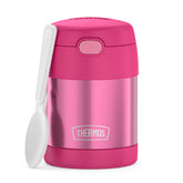 THERMOS FUNTAINER frente del envase rosa mostrando diseño infantil y portabilidad
