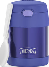 THERMOS FUNtainer vista frontal del tarro morado, práctico para loncheras