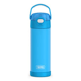 THERMOS FUNTAINER frontal color electric blue mostrando diseño atractivo y robustez