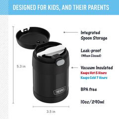 THERMOS FUNtainer tapa abierta con cuchara plegable lista para comer fácilmente