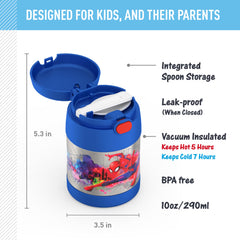 THERMOS Spider-Man wide-mouth opening close-up for easy scooping and filling