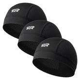 THINDUST paquete de 3 gorros skull cap, vista frontal, protección y comodidad