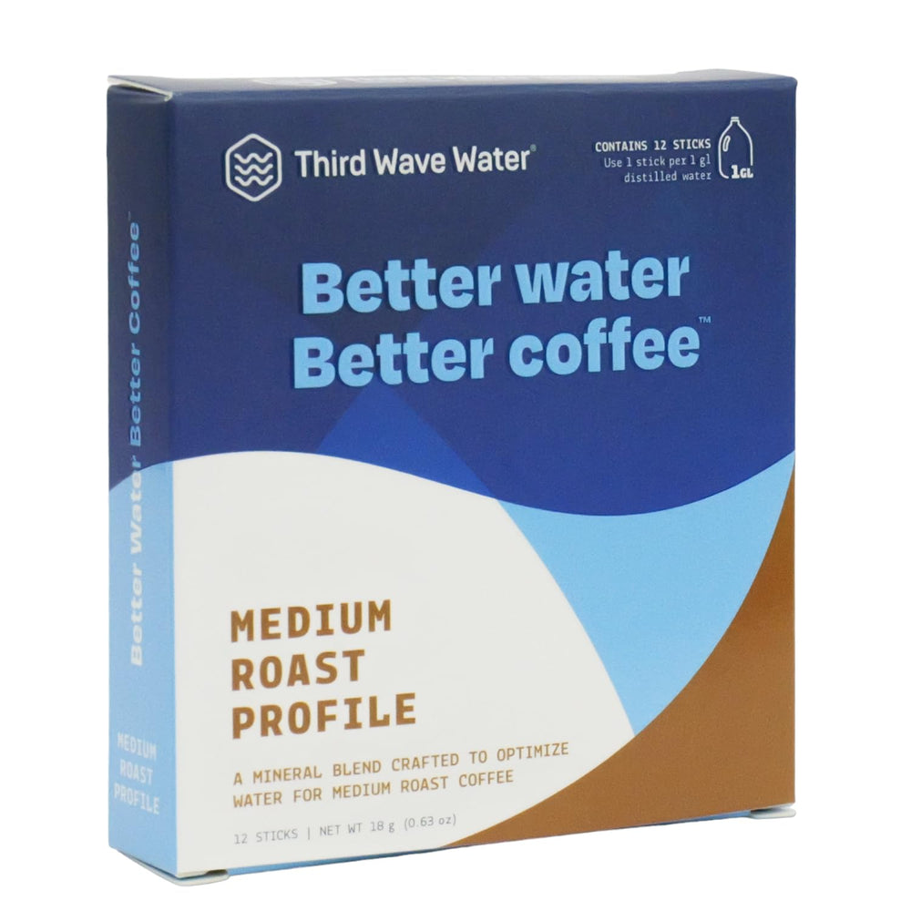 Third Wave Water empaque frontal mostrando 12 sticks y facilidad de uso