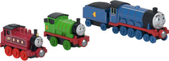 THOMAS & FRIENDS vista frontal del pack mostrando Percy Rosie y Gordon, ideal para juego imaginativo