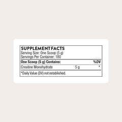 THORNE creatine primer plano del polvo micronizado, fácil disolución