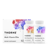 THORNE frasco frontal mostrando etiqueta y cantidad, aporta confianza