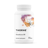 THORNE Glutathione-SR vista frontal con envase, claridad de producto y confianza