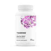 THORNE envase NiaCel 400 frontal mostrando diseño y cantidad
