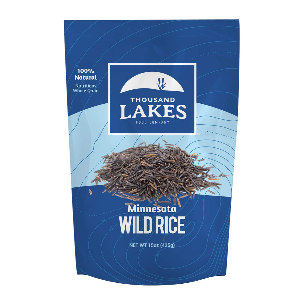 Thousand Lakes frente del paquete mostrando 15 oz y sello natural
