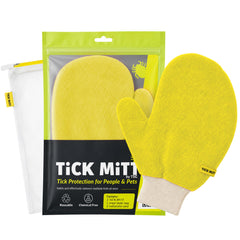 TiCK MiTT foto frontal del guante y envase, herramienta portátil y lista