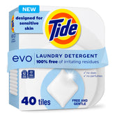 Tide evo empaque frontal mostrando el diseño y beneficios prácticos
