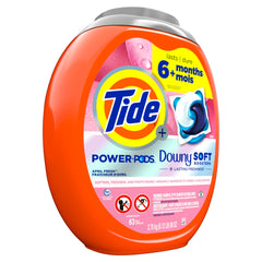 comparación de tamaño Tide Power PODs versus POD regular mostrando mayor poder de limpieza