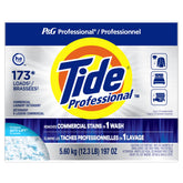 P&G PROFESSIONAL Tide PRO vista frontal del envase mostrando tamaño comercial y marca