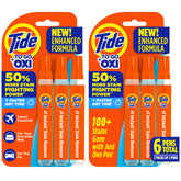 Tide To Go frente del empaque mostrando el pack y la cantidad práctica