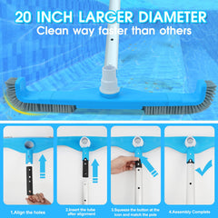 TidyMister close-up of sturdy nylon bristles for aggressive debris removal
